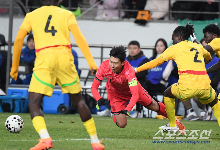  Son Heung-min gets a free kick