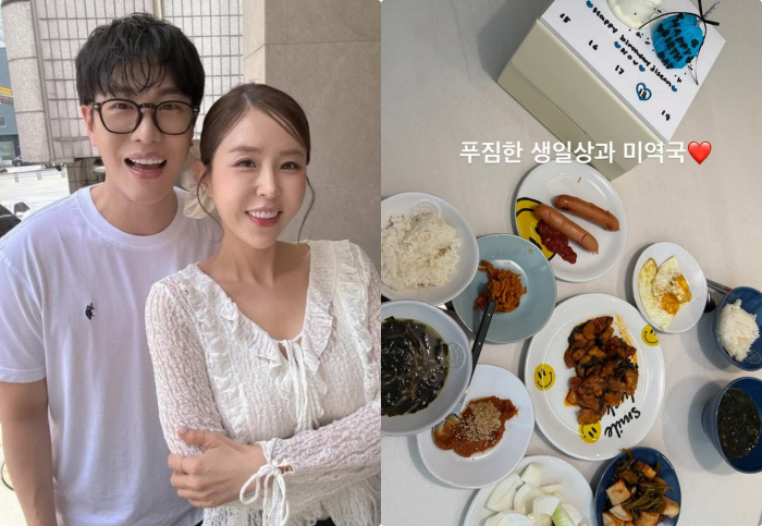 Shinji, ♥ bragging about the birthday table prepared by Moonwon..Thank you for the generous award and seaweed soup