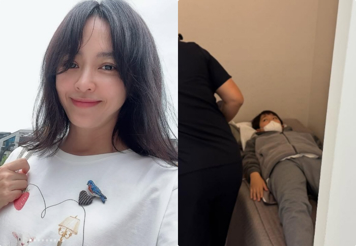 Single mom Kang Sung-yeon cracked an angry ligament in an accident at school, causing unilateral damage