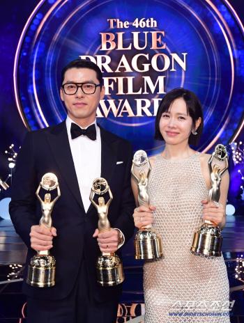 Hyun Bin ♥ Son Ye-jin swept Blue Dragon..Popularity Award, Best Actor Award, 2 Awards  (Roundup)