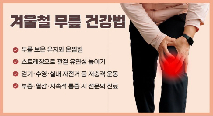 Knee that aches when cold wind blows, Himchan Hospital is more sensitive to damaged joint cold