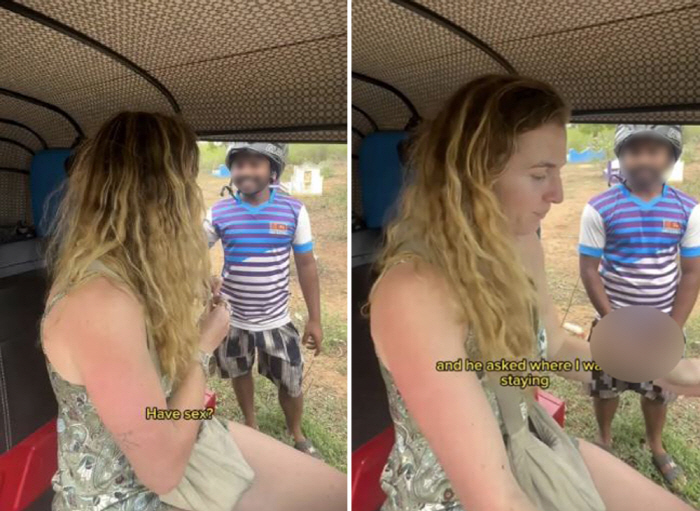 Let's have sex with female tourists...I refused, so I put my pants down, and it's obscene