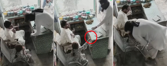 Lollipops from a 4-year-old girl who blocked a pistol robbery...I'm touched by your innocence. Give me back the money