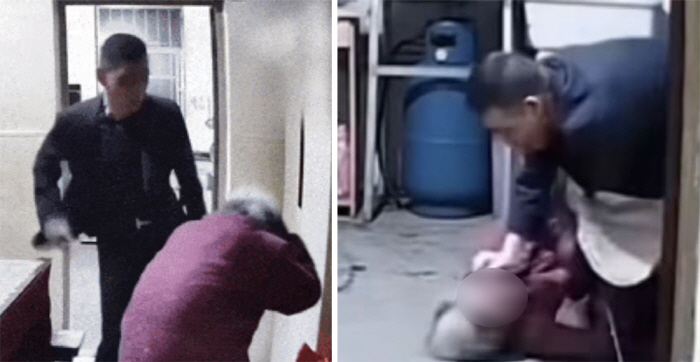 A son in his 50s who beat his 92-year-old mother violently...The reason?