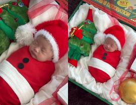 Lee Si-young gave birth after divorce, 17 days old daughter who became baby Santa..A million worries. You're so good at doing it