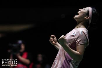 Ahn Se-young set a new BWF record for her 10th gold medal...10 wins in the women's singles season