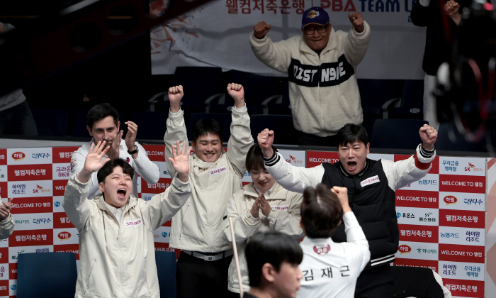 Lowest → 1st place, all-time reversal Crown Haitai, PBA team appears to win the fourth round of the league