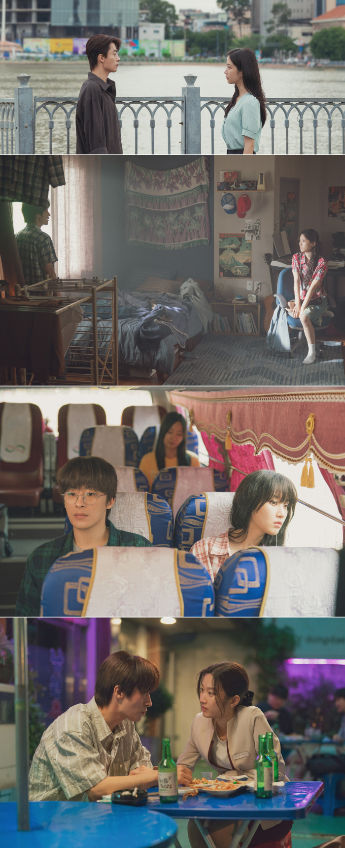 Old exchange ♥ Dry girlfriend's hair and piggyback..Romance, if you get run over by us