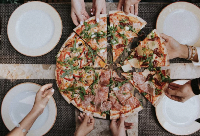 Only 5 pizzas for 16 people? Go to your country...I was joking about the video