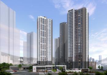 Hyundai Engineering & Construction's Hillstate Gaya has attracted attention due to relocation of Busan Ministry of Oceans and Fisheries and favorable regulations