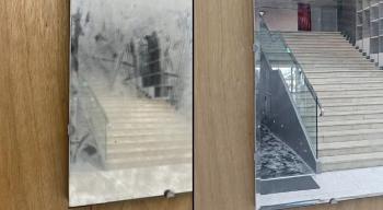 I thought it was dusty... Clean and damage a work of art by mistaking it for a mirror