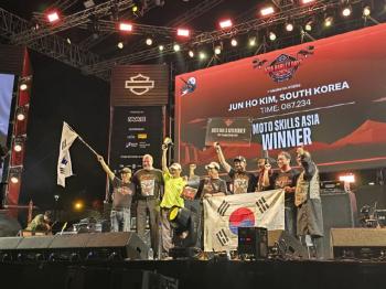 Korea's Great Thing That Shook Thailand...Kim Jun-ho Wins First ASIA HARLEY DAY Motor Skill Competition