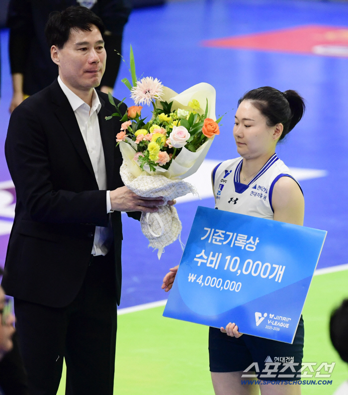  Hyundai Engineering & Construction Kim Yeon-kyoon achieved 10,000 personal defenses