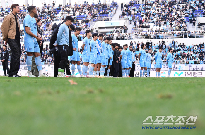  Daegu FC players who dropped their heads in front of fans