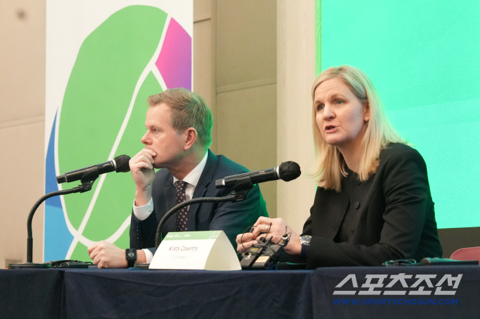 IOC President Coventry Visits Korea for the First Time, Confirms the Korean Government's Will to the Jeonju Olympics Questions, and Continues Close Relationship (Busan WADA General Assembly Site)