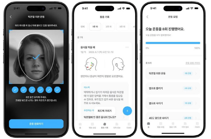 The world's first demonstration of the effectiveness of treating jaw joint disorders with a smartphone app