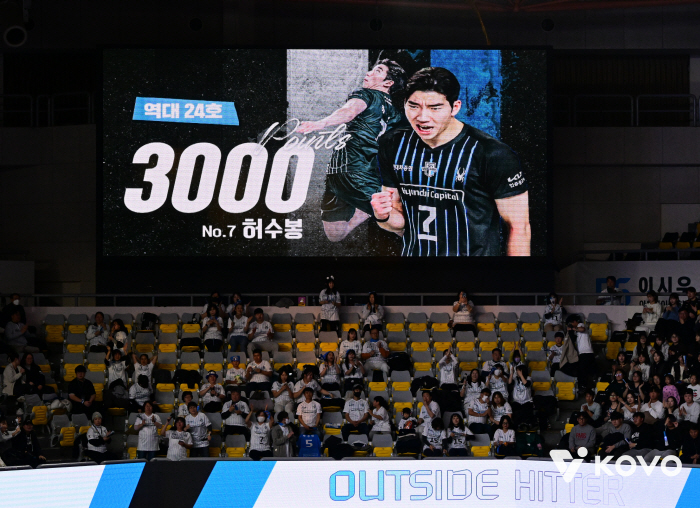 Leo scored 6,000 points → Heo Soo-bong scored 3,000 points, overwhelming Hyundai Capital's complete victory in the shutdown...Samsung Fire & Marine Insurance's Fall Without Exit, 6 consecutive losses in 2R 