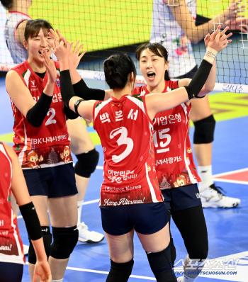  Cheering Hwang Min-kyung wins IBK Industrial Bank Shutout!