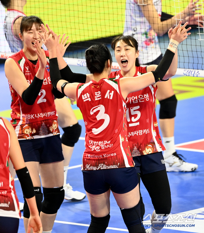  Cheering Hwang Min-kyung wins IBK Industrial Bank Shutout!