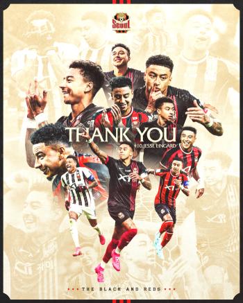  With respect and appreciation, good bye! Announced Termination Of Contract With Lingard From FC Seoul EPL