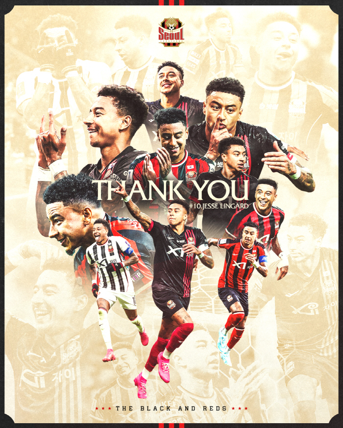  With respect and appreciation, good bye! Announced Termination Of Contract With Lingard From FC Seoul EPL