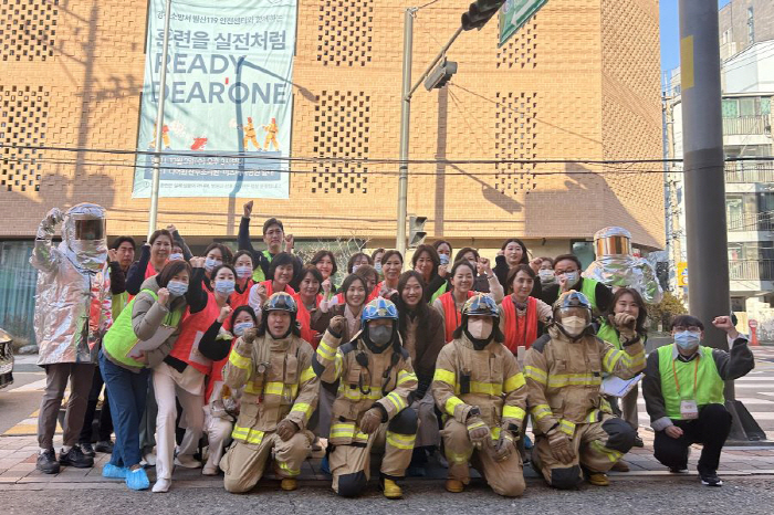 Training like a real thing...MizMedi Hospital Dear One Postpartum Care Center Conducts Joint Fire Evacuation Training