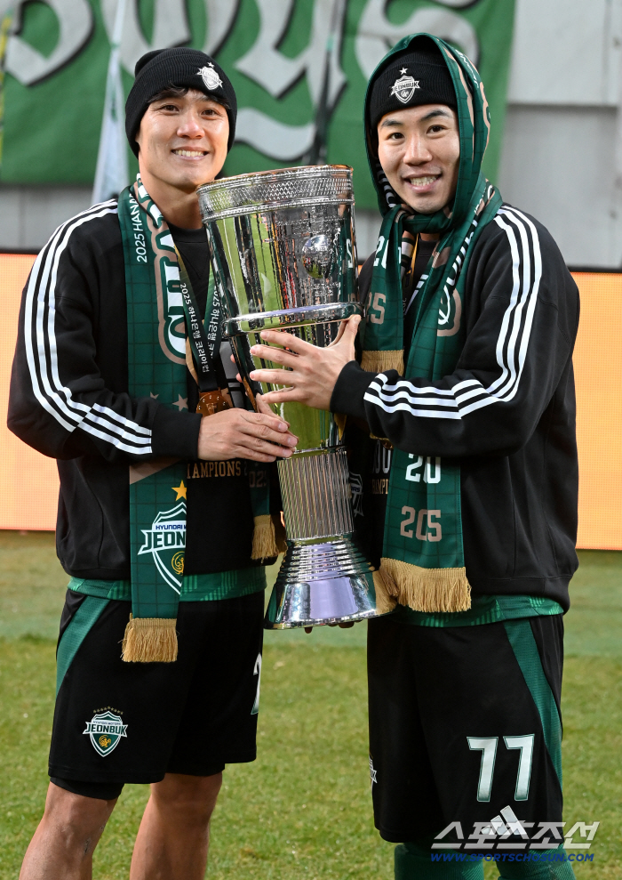  Choi Chul Soon Kim Tae Hyun holds the trophy