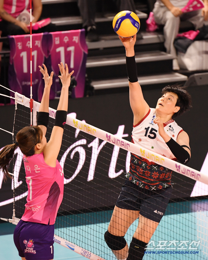  Kim Heejin attacking