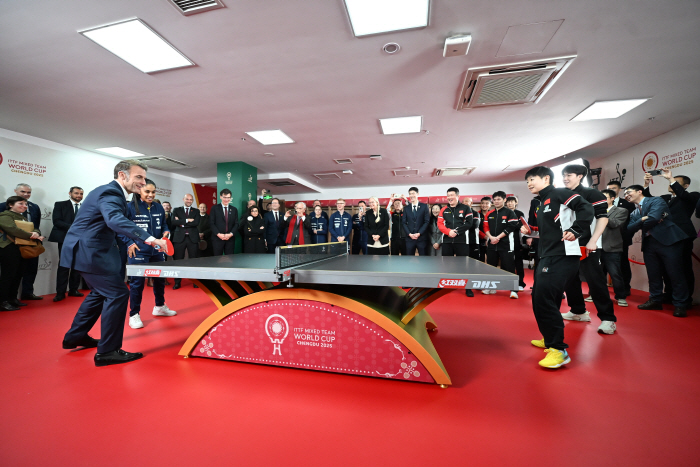 Ping-Pong Diplomacy's Advent Sports ♥ President makes a surprise visit to the World Cup site for mixed teams of Chengdu