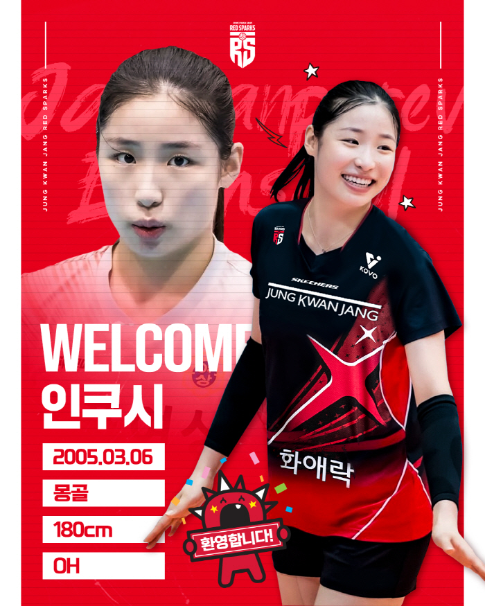 Kushya Kim Yeon-kyung enters KOVO in the Asian quarter of Kush. Jeong Kwan-jang is recruited as a substitute for Wipawi