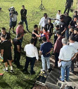 Unprecedented happening, change your underwear vs. I don't want to. I've never had a red card before a match